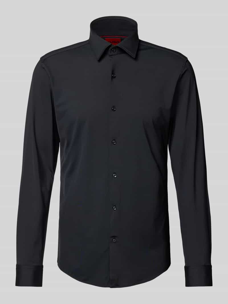 slim fit zakelijk overhemd van puur katoen model 'KENNO'