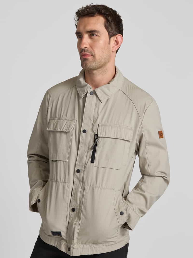 camel active Jack met platte kraag en borstzakken