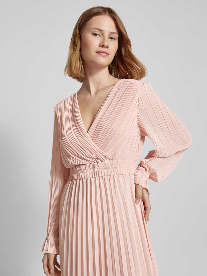 Jake*s Collection Midi-jurk met plissévouwen