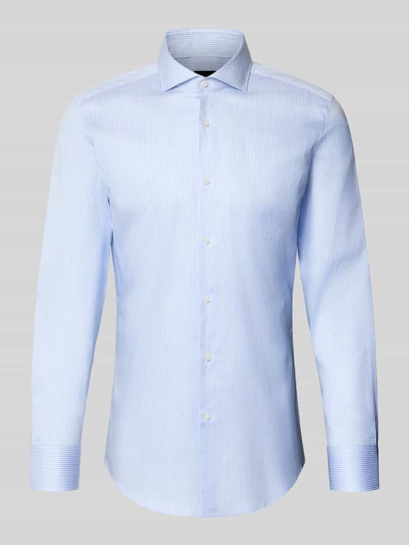 Slim fit zakelijk overhemd van katoenmix model 'HANK'