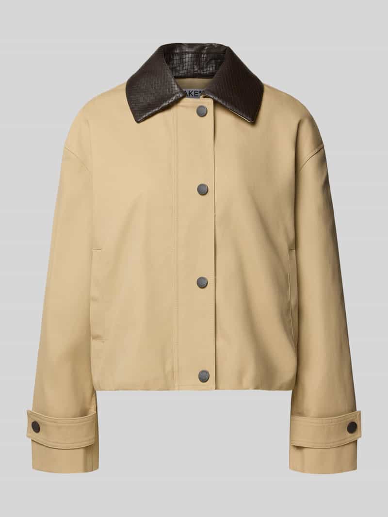 Jake*s Casual oversized blouson van puur katoen