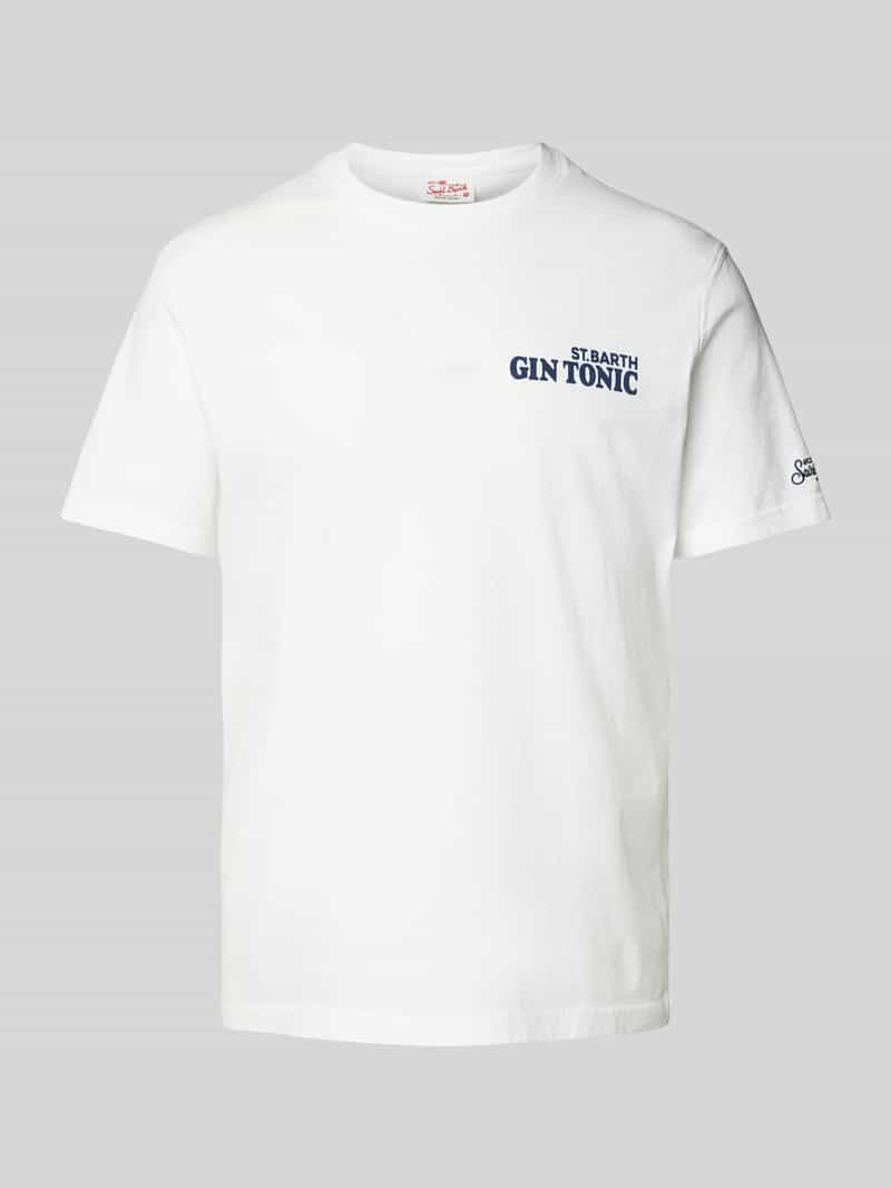 MC2 Saint Barth T-shirt met ronde hals model 'TASTE GIN TONIC'