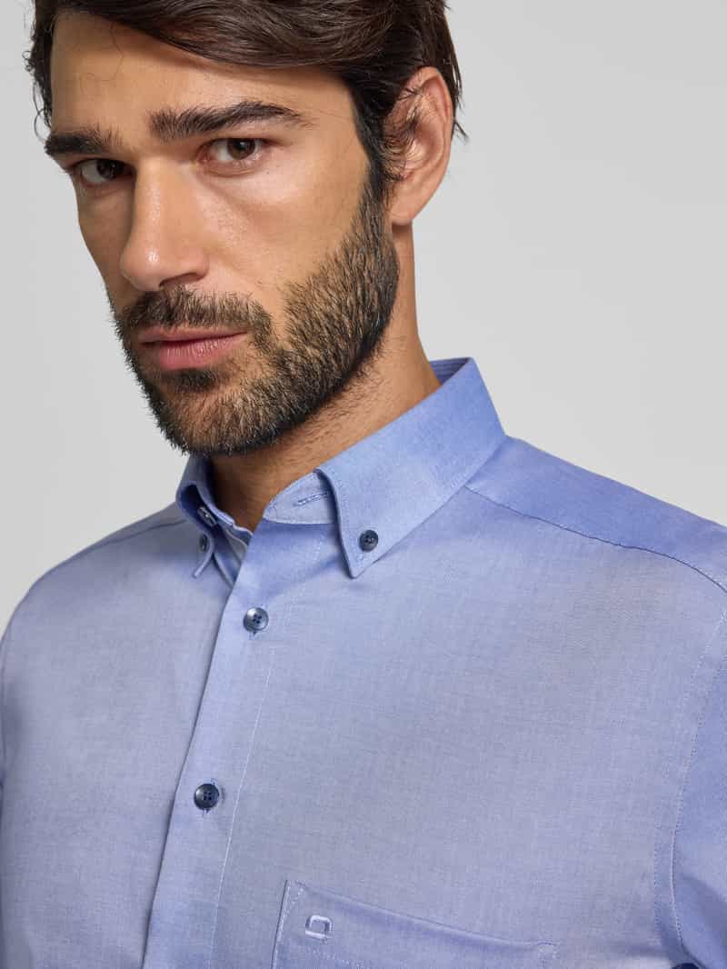 Olymp Modern fit zakelijk overhemd met button-downkraag