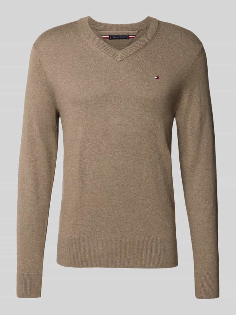 Tommy Hilfiger Trui met V-hals PIMA ORG CTN CASHMERE V NECK