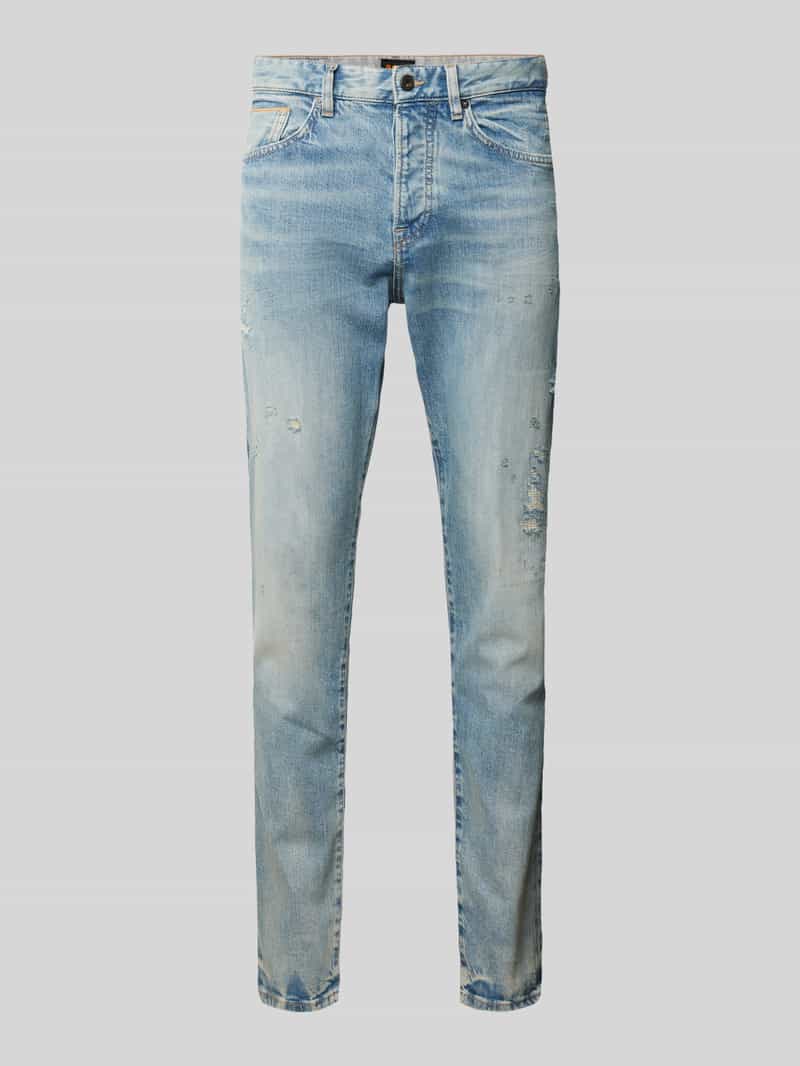 Boss Orange Slim fit jeans met labeldetail model 'ONYX'
