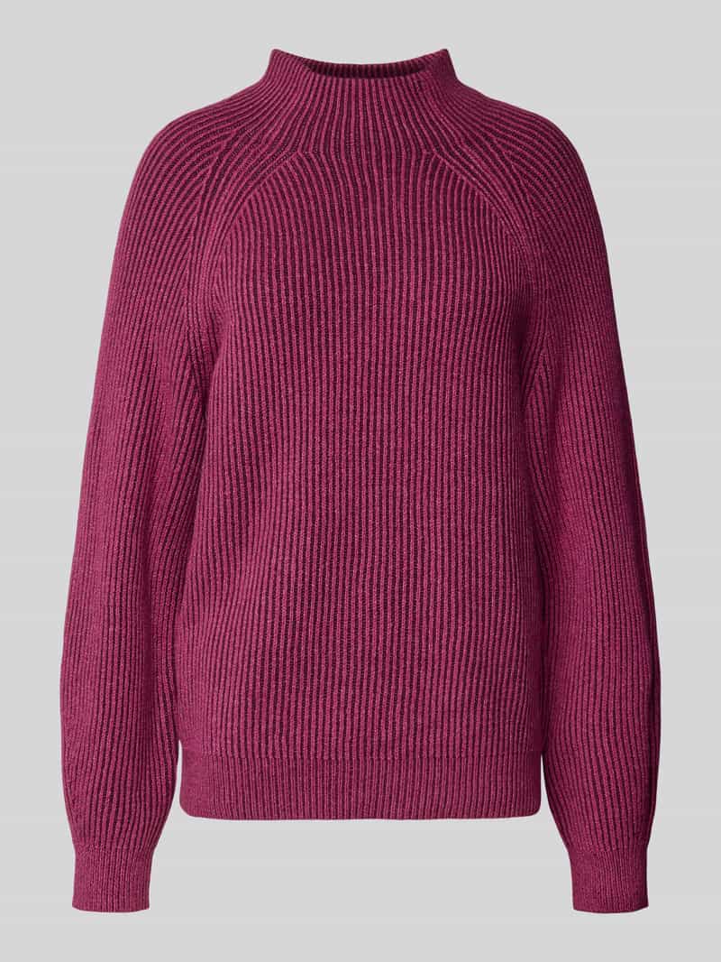 Tom Tailor Regular fit gebreide pullover van katoenmix met wol