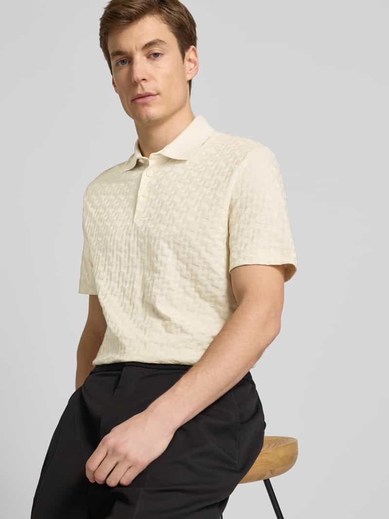 Boss Poloshirt met korte knoopsluiting