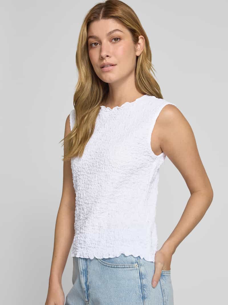 Tom Tailor Denim Slim fit top van katoenmix