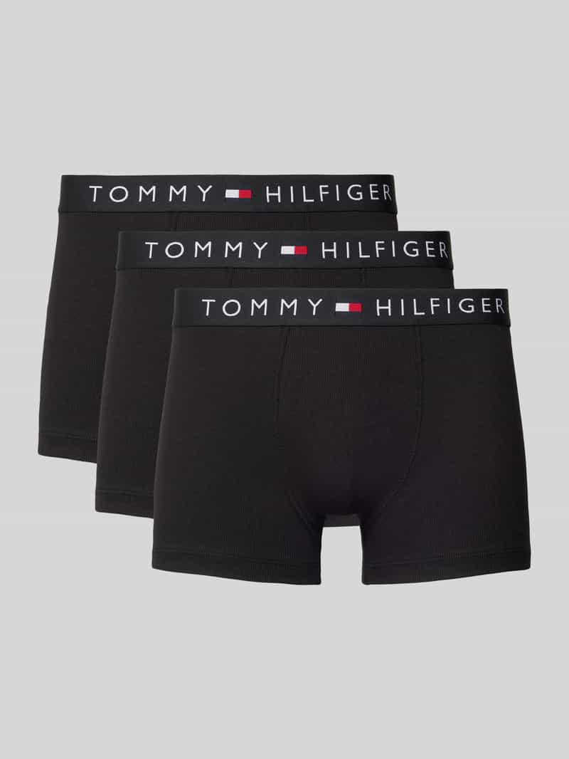 Tommy Hilfiger Slim fit boxershort van katoenmix in een set van 3 stuks