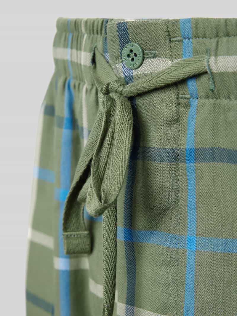 Schiesser Regular fit korte pyjamabroek met elastische band