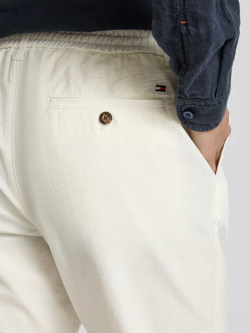 Tommy Hilfiger Relaxed fit stoffen broek van puur katoen model 'HARLEM'