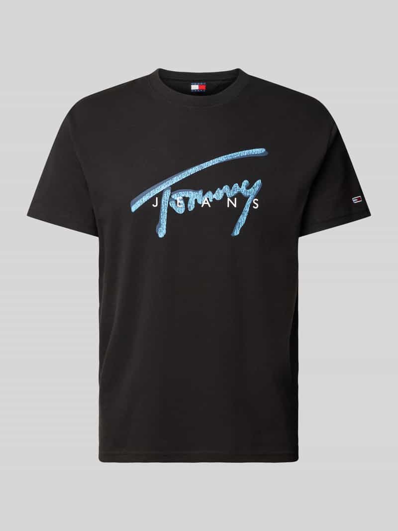 Tommy Jeans T-shirt met labelprint