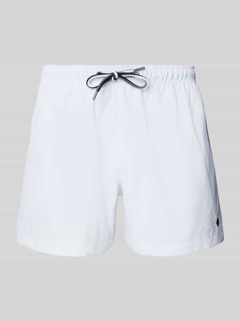 Relaxed fit zwembroek met logostitching
