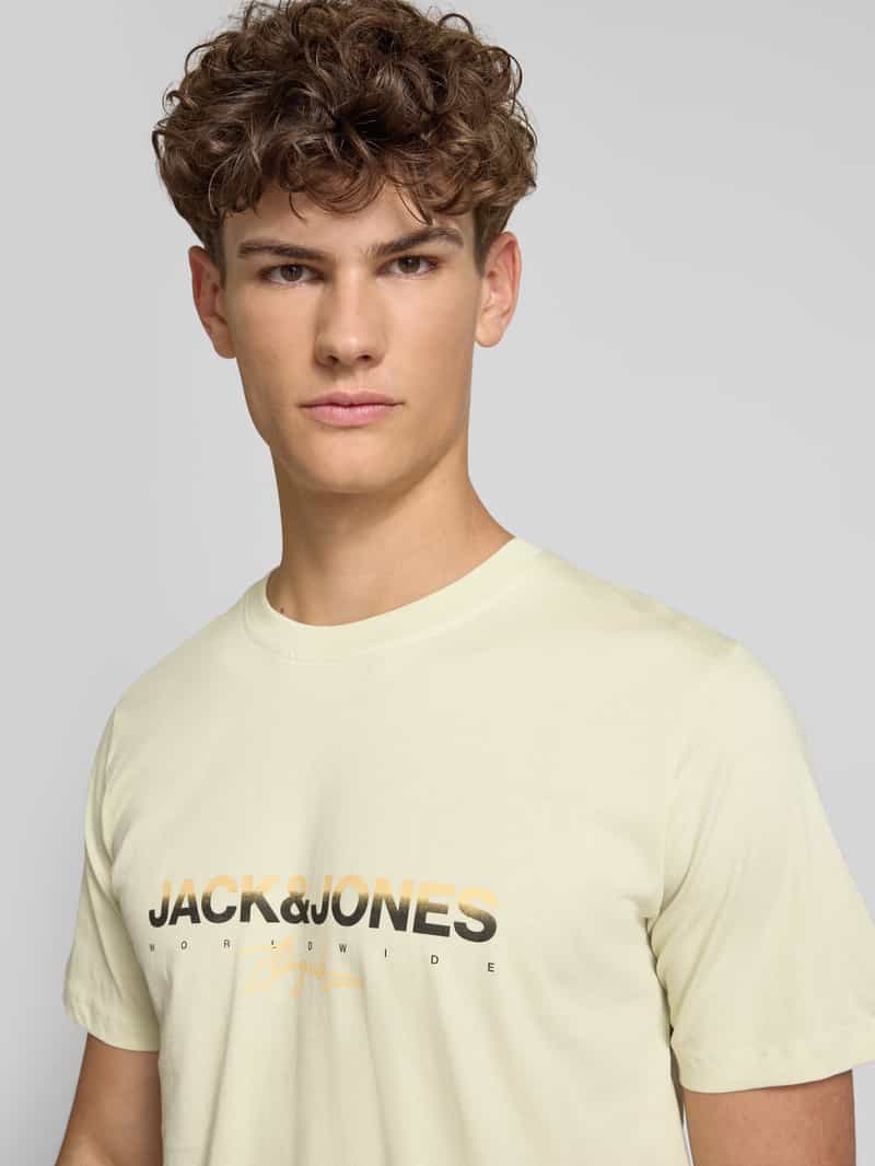 jack & jones T-shirt met labelprint
