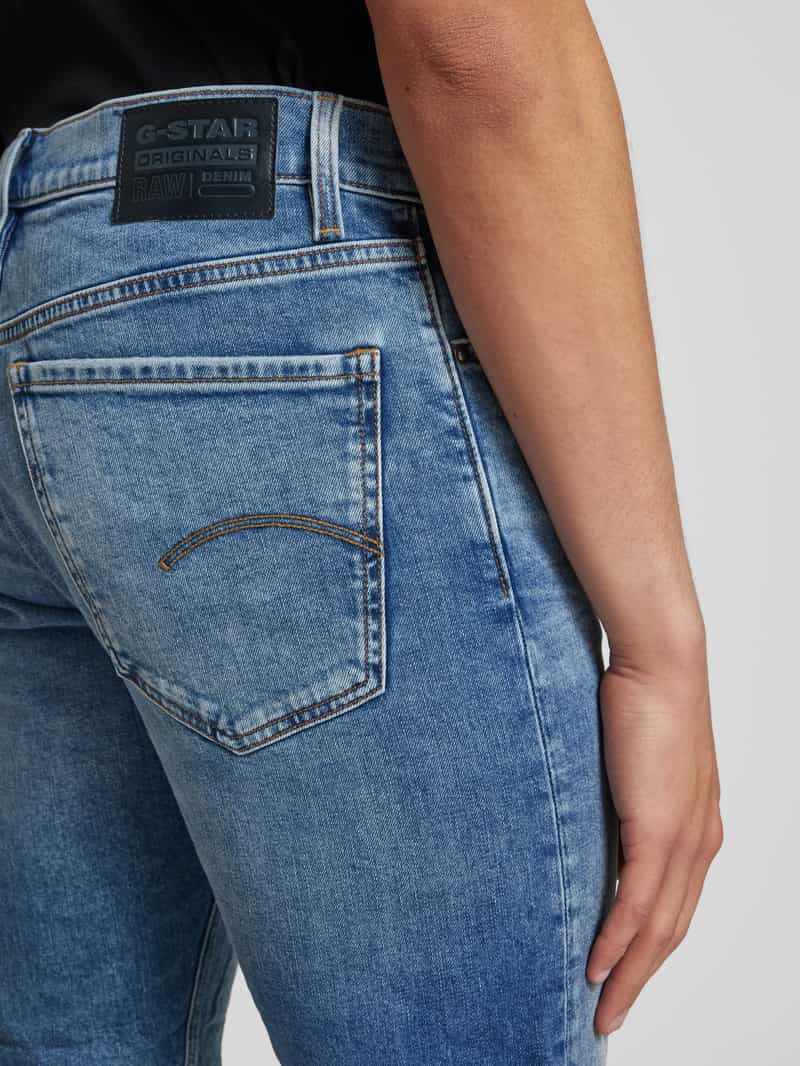 G-Star Raw Korte slim fit jeans met labelpatch model 'Mosa'