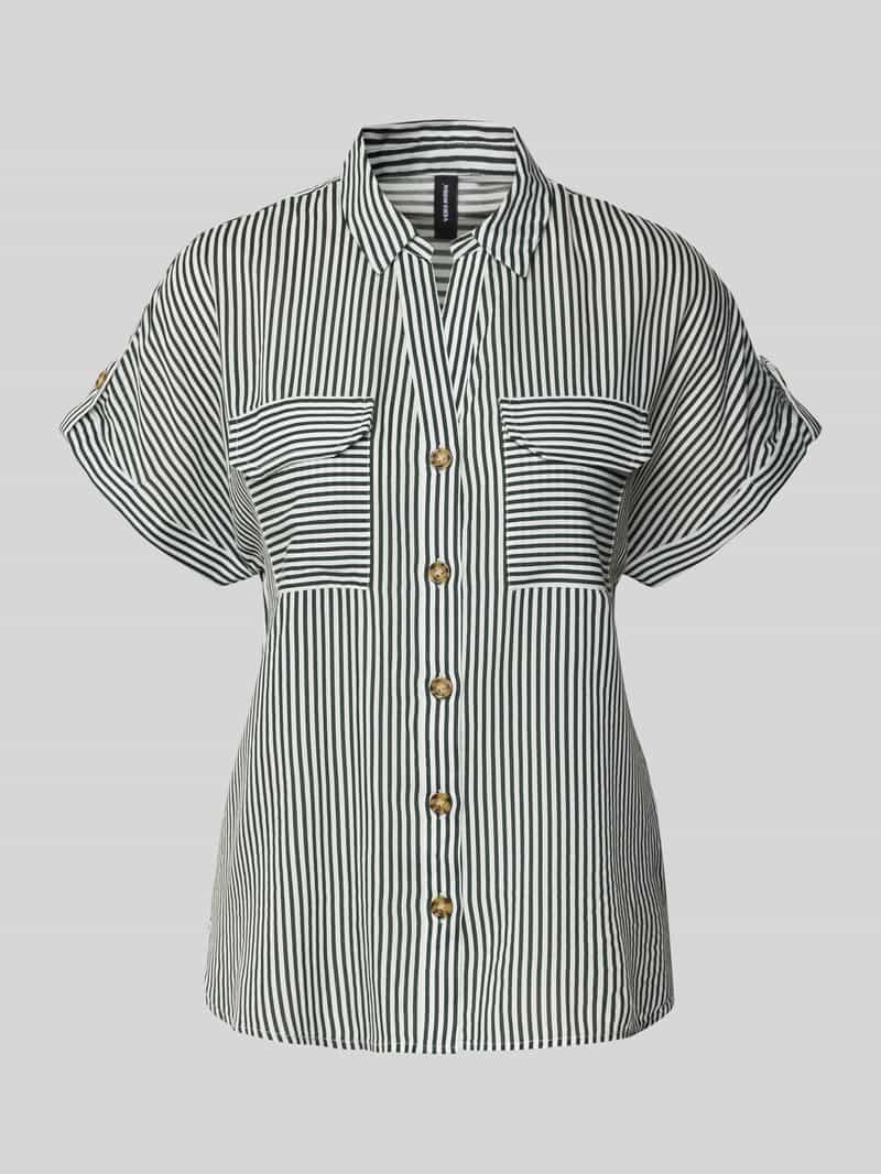 Vero Moda Regular fit overhemdblouse van pure viscose model 'BUMPY'