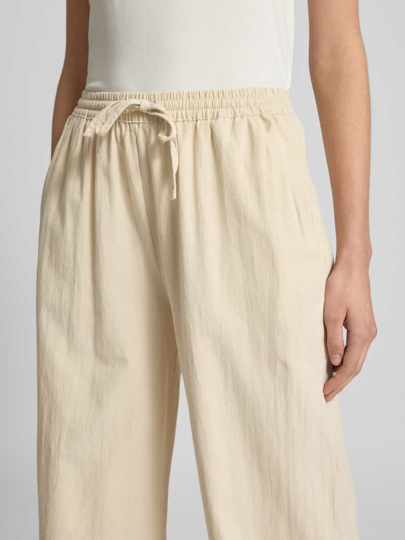 Soyaconcept Wide leg stoffen broek met verkort model 'CISSIE'