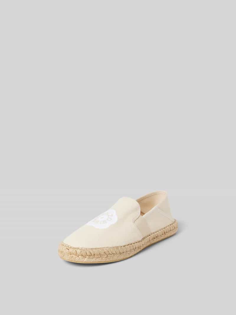 Espadrilles met labeldetail