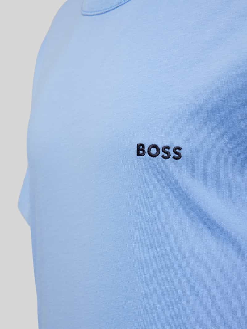 Boss T-shirt met labelstitching in een set van 3 stuks
