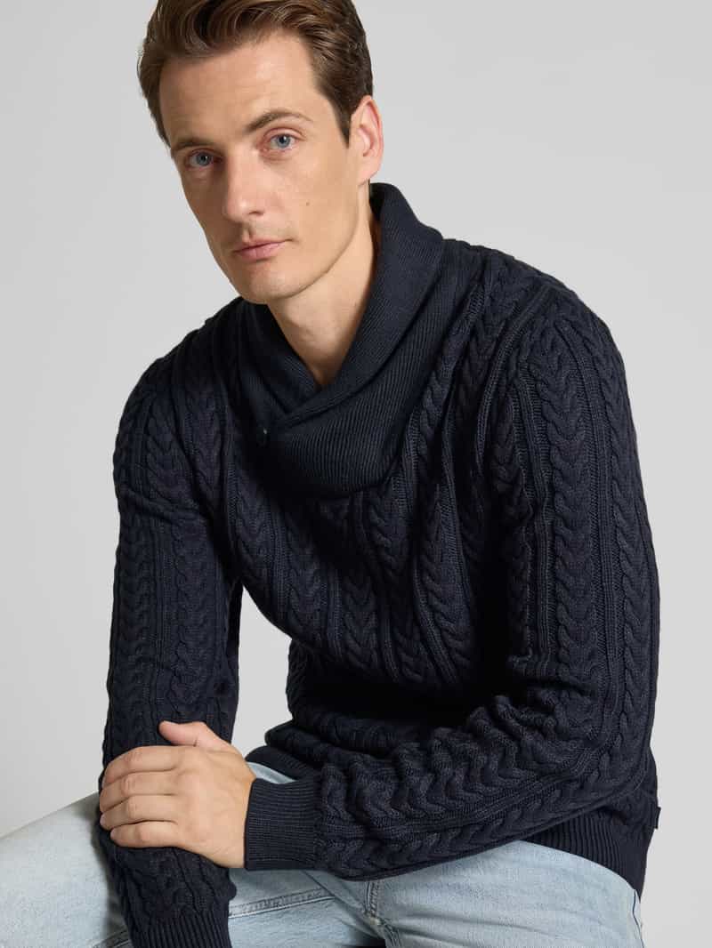 Jack & Jones Premium Gebreide pullover met opstaande kraag