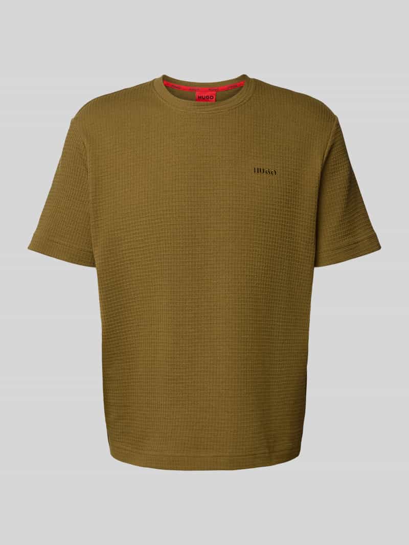 HUGO T-shirt met labelstitching model 'Austin'