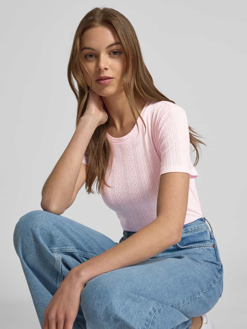 Vero Moda Slim fit T-shirt van puur katoen model 'LISA'