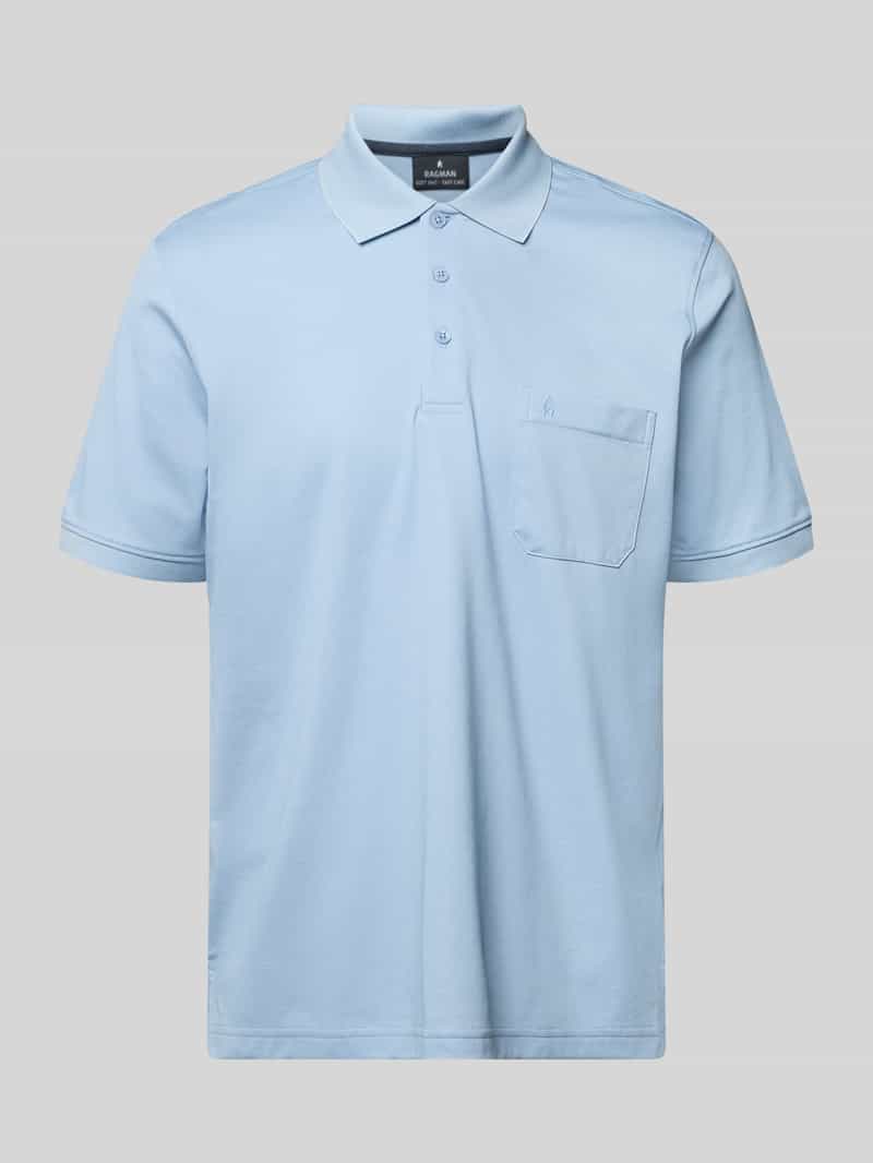 Relaxed fit Poloshirt van Katoenmix