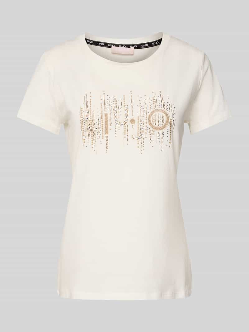 Liu Jo White T-shirt met siersteentjes