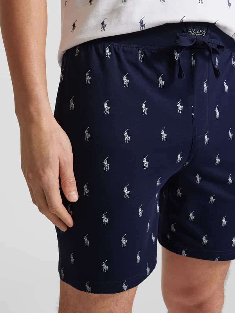 Polo Ralph Lauren Underwear Slim fit korte pyjamabroek met labelprint