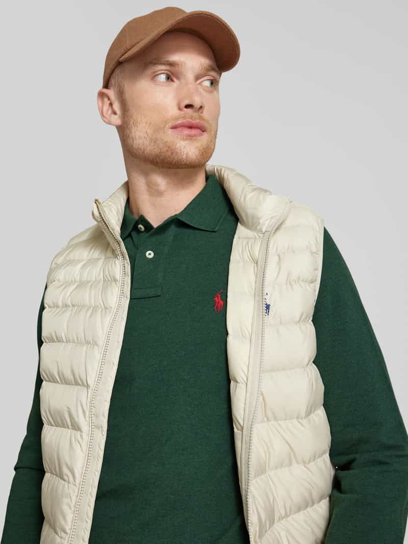 Polo Ralph Lauren Custom slim fit poloshirt met labelstitching
