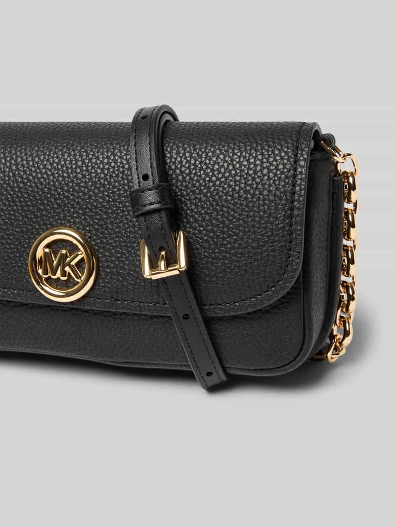 Michael Kors Schoudertas van echt leer model 'Nolita' zwart, foto 4