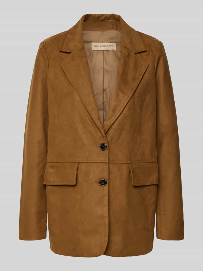 Soyaconcept Regular fit blazer met klepzakken model 'VESNA'