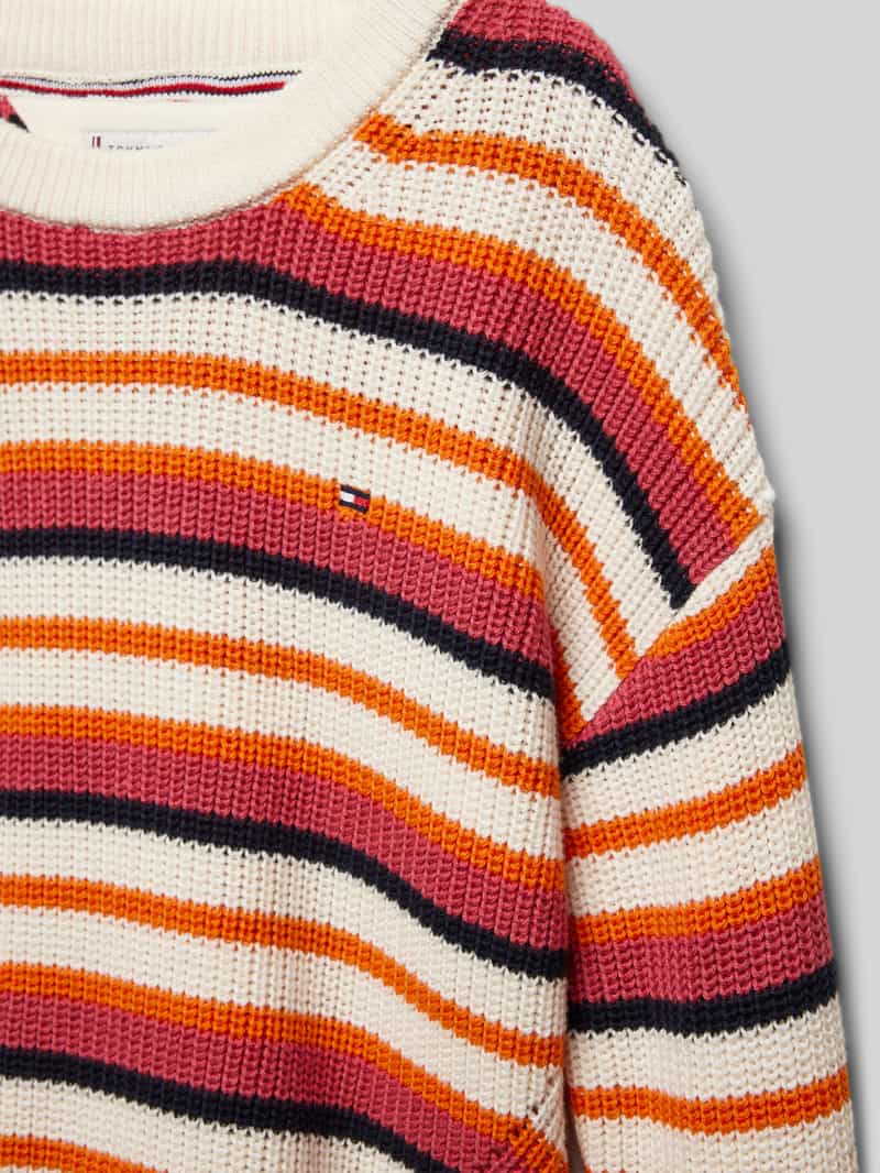 Tommy Hilfiger Teens Gebreide pullover met ribboorden