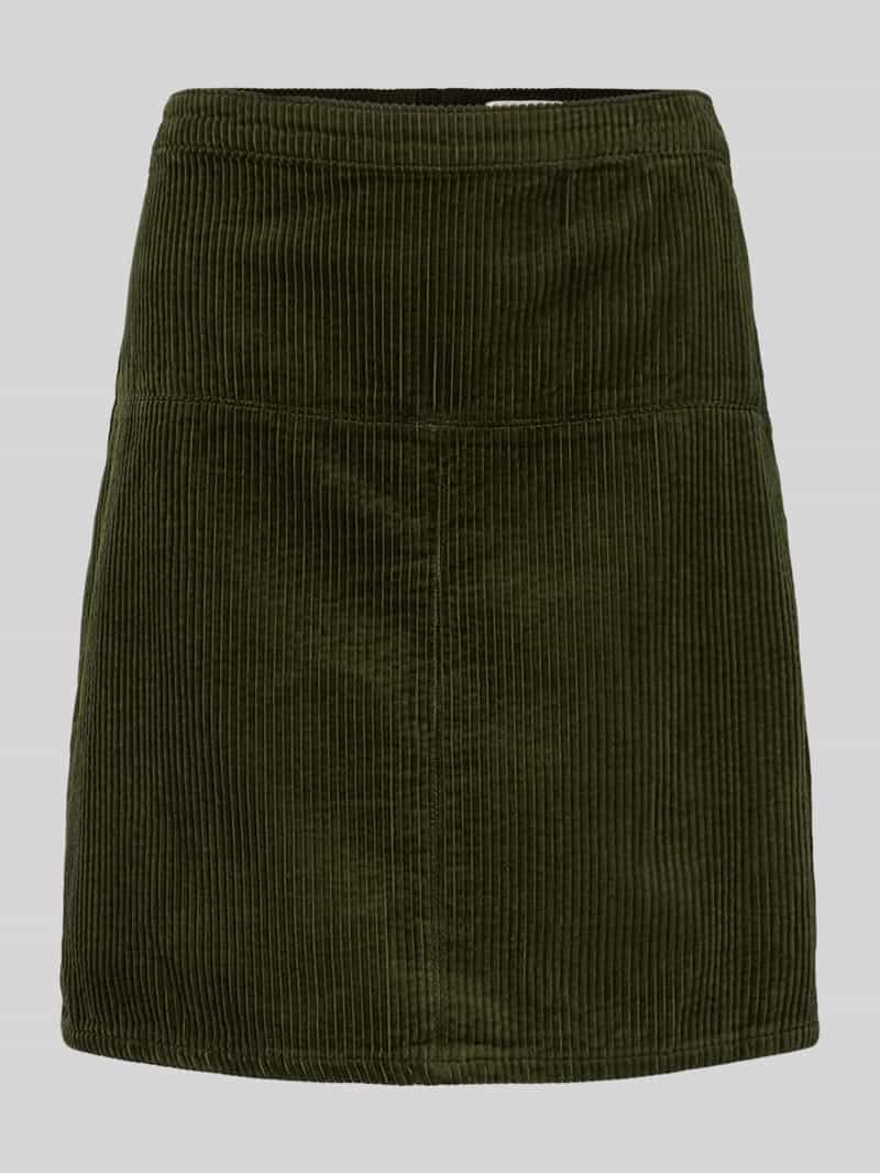 Christian Berg Woman Corduroy rok met deelnaad