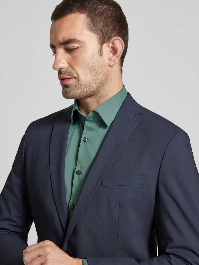 s.Oliver BLACK LABEL Colbert met paspelzak op de borst model 'Pure Flex'