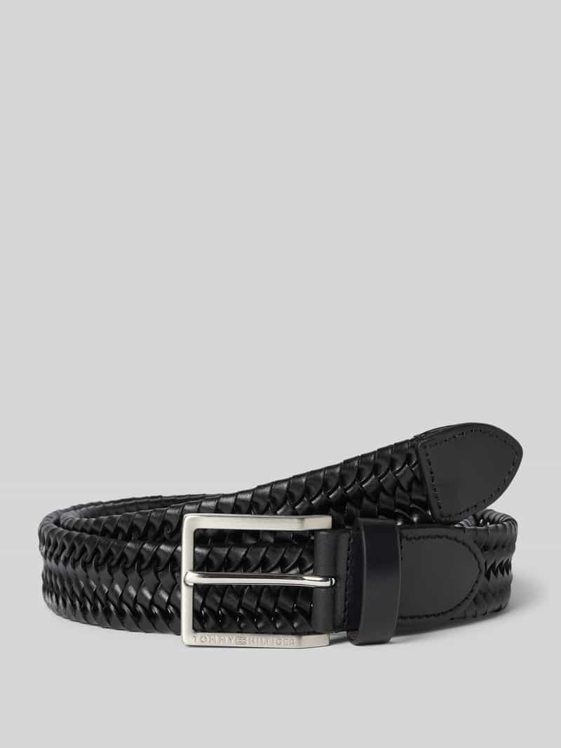 Tommy Hilfiger riem in gevlochten look van echt leer model 'OLIVER WOVEN 3.0'