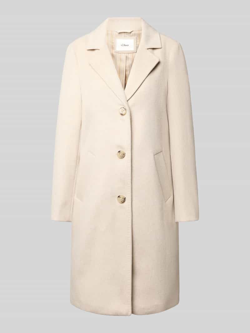 s.Oliver RED LABEL Regular fit lange jas met wol