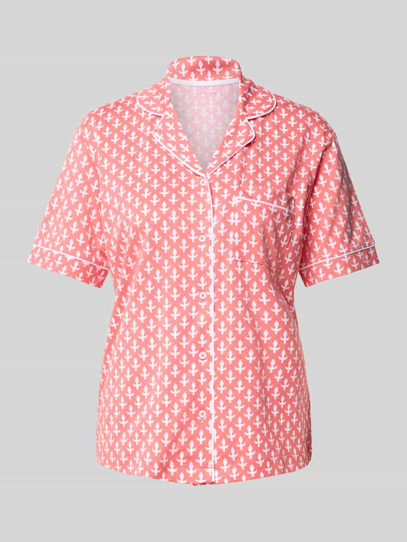 Christian Berg Woman Pyjamabovendeel met knoopsluiting