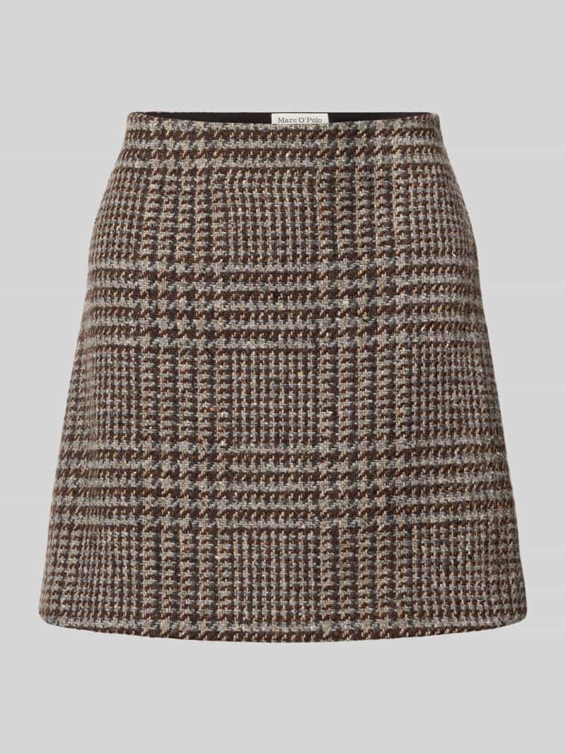 Marc O'Polo Slim fit minirok van wolmix