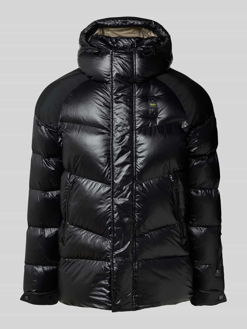 Blauer Usa Gewatteerd jack met labelpatch model 'CROWN