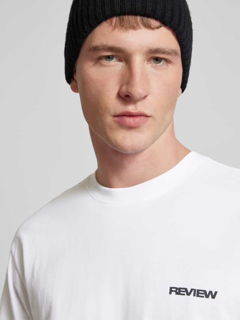 REVIEW T-shirt met labelprint