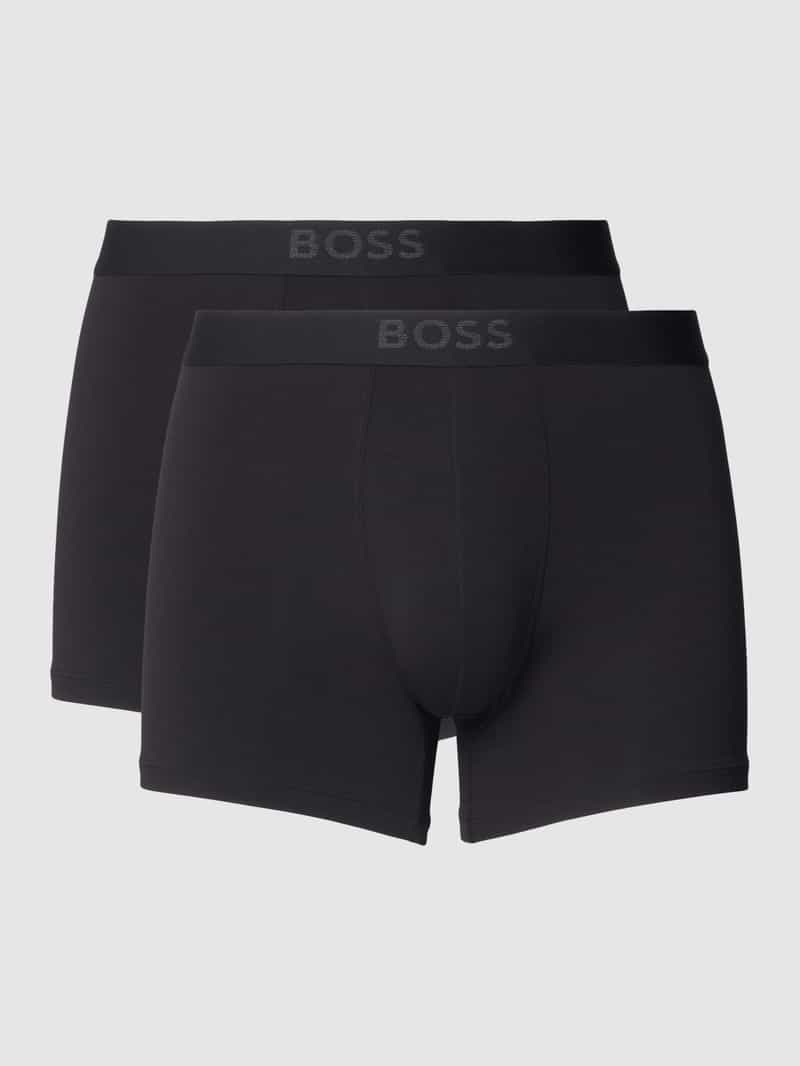Boxershort met logo in band in een set van 2 stuks, model 'UltraSoft'
