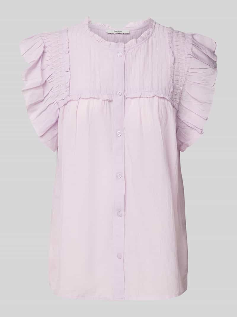 Pepe Jeans Relaxed fit blousetop van een mix van katoen en viscose model 'LIBBY'
