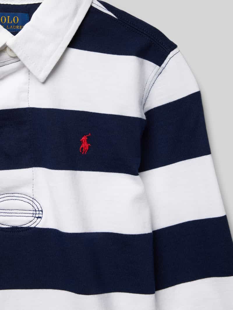 Polo Ralph Lauren Kids Shirt met lange mouwen en labelstitching