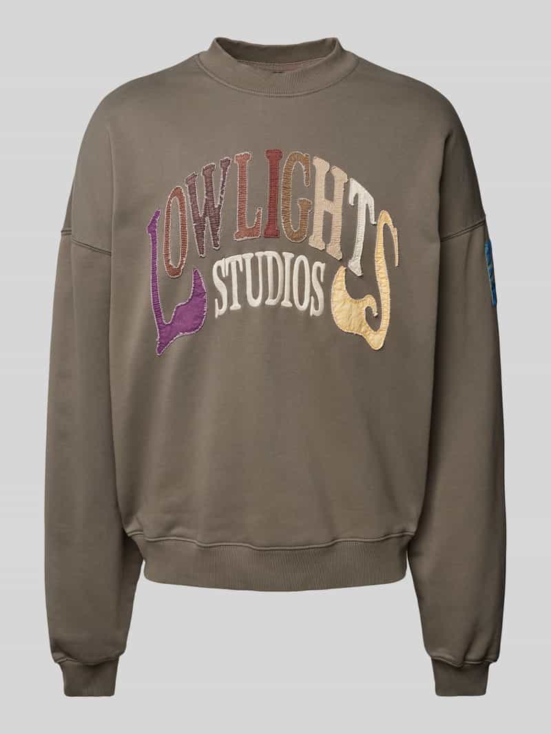 Oversized sweatshirt met labeldetail