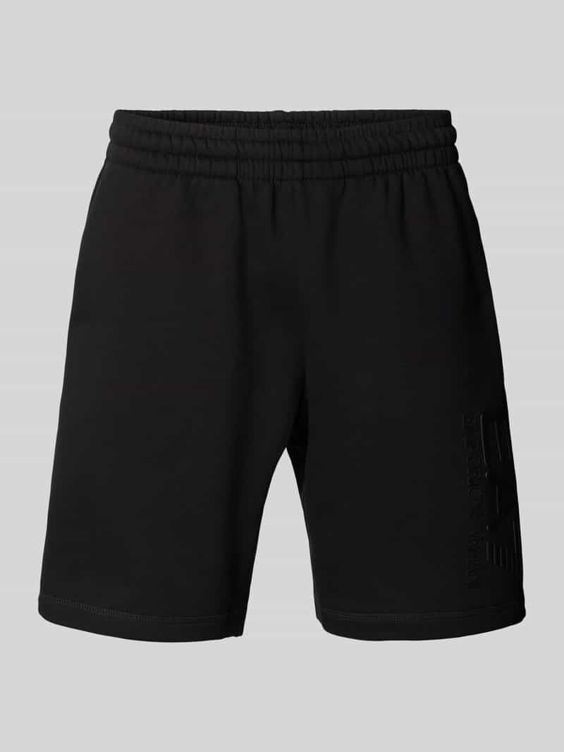 EA7 Emporio Armani Sweatshorts met elastische band model 'TRAIN'