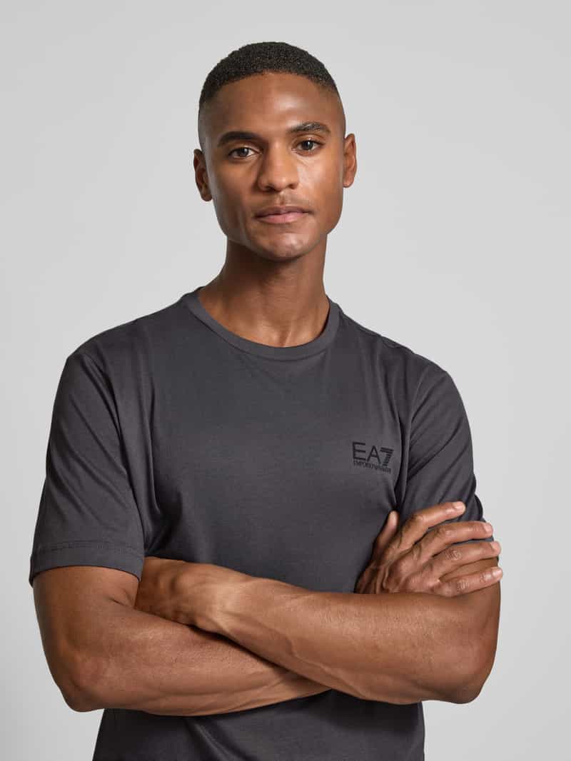 EA7 Emporio Armani T-shirt met labelprint