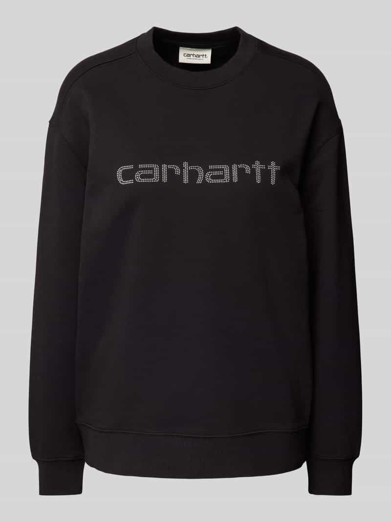 Carhartt Work In Progress Oversized sweatshirt met strass-steentjes model 'Rivet'