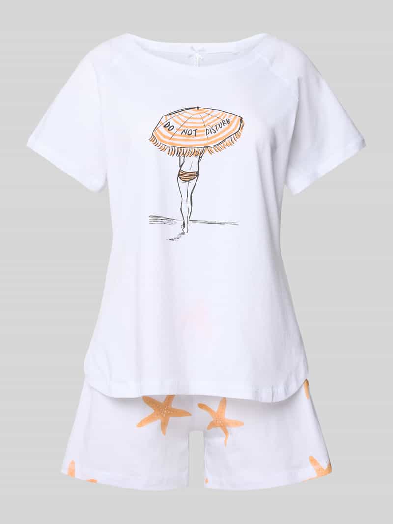 LOUIS & LOUISA Pyjama met ronde hals model 'Sommerliebe'