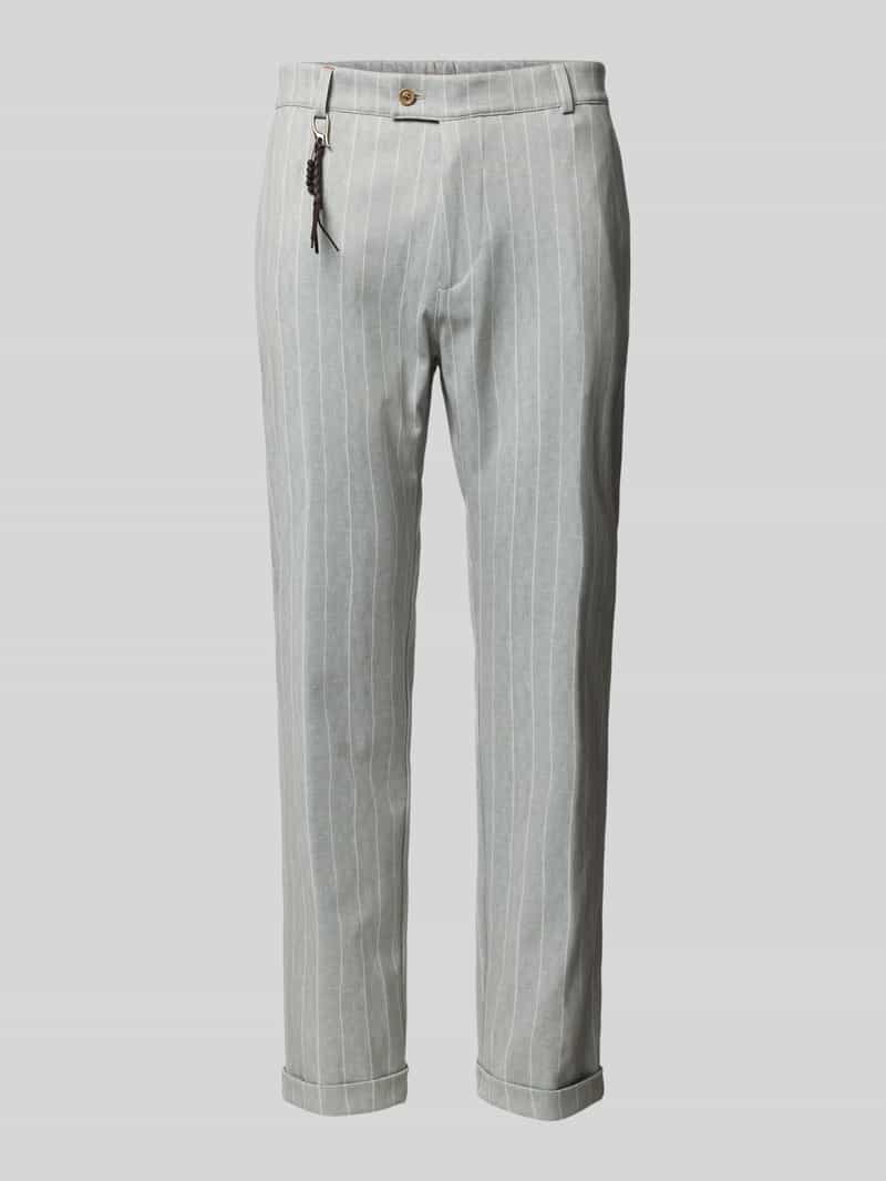 CG Club of Gents Tapered fit stoffen broek met applicaties model 'Clow'